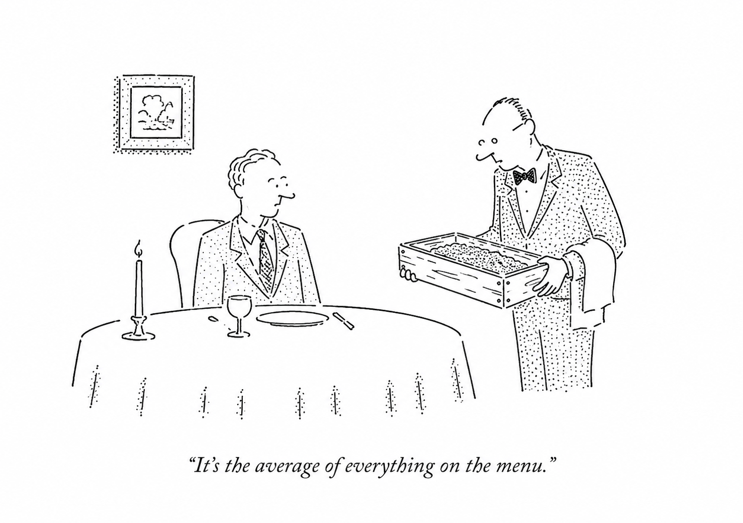 Cartoon showing slop.